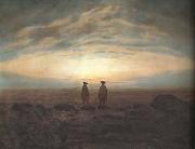 Caspar David Friedrich, Two Men on the Beach in Moonlight (mk10)